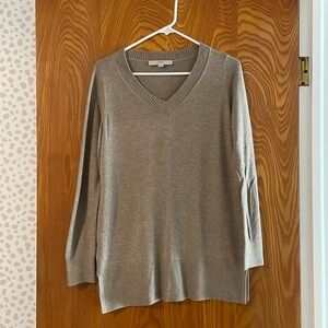 Loft V-Neck Tunic Sweater